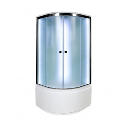 Душевая кабина AvaCan D90SLED AVA N 90x90 с LED-подсветкой