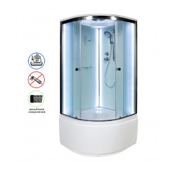 Душевая кабина AvaCan D90SLED AVA O 90x90 с LED-подсветкой