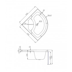 Душевая кабина AvaCan D10SEL AVA N 100x100 с электрикой