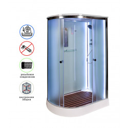 Душевая кабина AvaCan D012SRLED AVA N 120x90 с LED-подсветкой