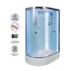 Душевая кабина AvaCan D312SRLED AVA N 120x90 с LED-подсветкой