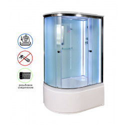 Душевая кабина AvaCan D120SRLED AVA O 120x80 с LED-подсветкой