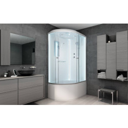 Душевая кабина AvaCan D120SRLED AVA O 120x80 с LED-подсветкой