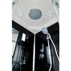 Душевая кабина AvaCan B10SELBLACK AVA N 100x100 с электрикой