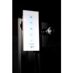 Душевая кабина AvaCan B10SLEDBLACK AVA N 100x100 с LED-подсветкой