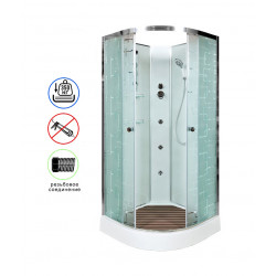 Душевая кабина AvaCan EM1580NGM AVA O 80x80 без крыши с гидромассажем