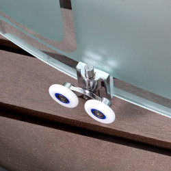 Душевая кабина AvaCan EM1580NLED+GM AVA O 80x80 без крыши с LED-подсветкой и гидромассажем