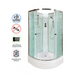 Душевая кабина AvaCan EM2780N AVA N 80x80 без крыши