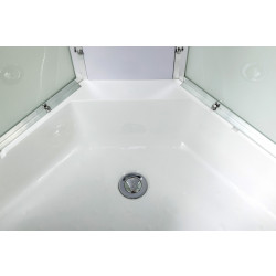 Душевая кабина AvaCan EM2710NLED AVA N 100x100 без крыши с LED-подсветкой