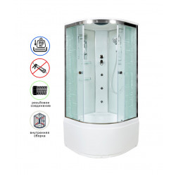 Душевая кабина AvaCan EM4590GM AVA N 90x90 с гидромассажем