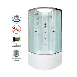 Душевая кабина AvaCan EM4590NGM AVA N 90x90 без крыши с гидромассажем