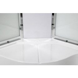 Душевая кабина AvaCan EM4510NLED+GM AVA N 100x100 без крыши с LED-подсветкой и гидромассаже