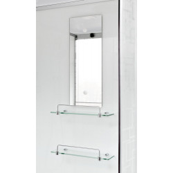 Душевая кабина AvaCan EM1511LNLED+GM AVA N 110x80 без крыши с LED-подсветкой