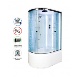 Душевая кабина AvaCan EM4511RLED AVA N 110x80 с LED-подсветкой