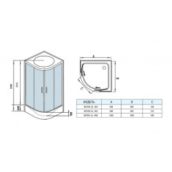 Душевая кабина Welt-Wasser WERRA XL 804 80х80