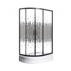 Душевой уголок МОНОМАХ -ДУ 100/70/180 МЗ BL R, с поддоном