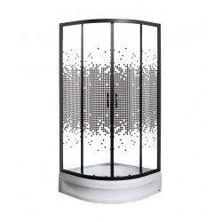 Душевой уголок МОНОМАХ -ДУ 80/180 С МЗ BL, с поддоном