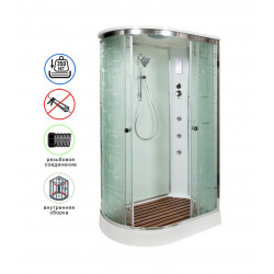 Душевая кабина AvaCan EM2012RGM+EL AVA N 120x90 с гидромассажем и электрикой