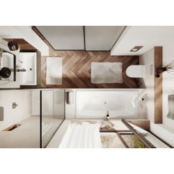 Стальная ванна Kaldewei Cayono Duo 725 180x80 с самоочищающимся покрытием