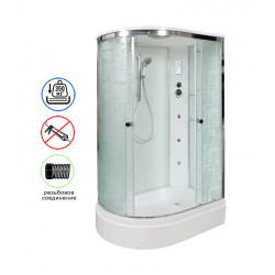 Душевая кабина AvaCan EM2712RGM+EL AVA O 120x80 с гидромассажем и электрикой