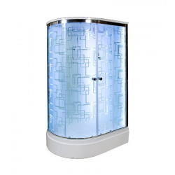 Душевая кабина AvaCan EM2712RLED AVA O 120x80 с LED-подсветкой