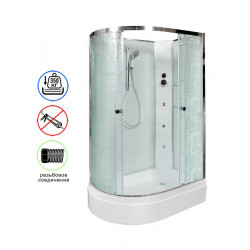 Душевая кабина AvaCan EM2712RNGM AVA O 120x80 без крыши с гидромассажем