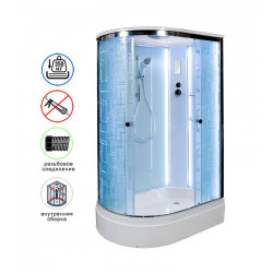 Душевая кабина AvaCan EM2712RLED AVA N 120x80 с LED-подсветкой