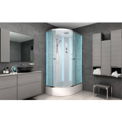 Душевая кабина AvaCan EM2712RLED+GM AVA N 120x80 с LED-подсветкой и гидромассажем