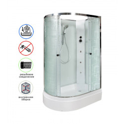 Душевая кабина AvaCan EM2712RNGM AVA N 120x80 без крыши с гидромассажем