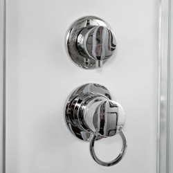 Душевая кабина AvaCan EM2712RNLED AVA N 120x80 без крыши с LED-подсветкой