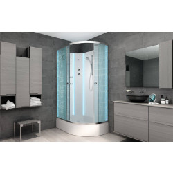 Душевая кабина AvaCan EM3012LNLED AVA N 120x90 без крыши с LED-подсветкой