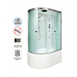 Душевая кабина AvaCan EM4512RGM+EL AVA N 120x80 с гидромассажем и электрикой