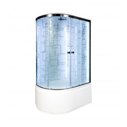 Душевая кабина AvaCan EM4512RLED AVA N 120x80 с LED-подсветкой