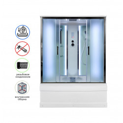 Душевая кабина AvaCan EM4515LED AVA N 150x85 с LED-подсветкой