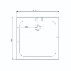 Душевая кабина AvaCan V1015 AVA N 100x100 с гидромассажем