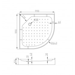 Душевая кабина AvaCan A01 AVA N 100x100 стандартная