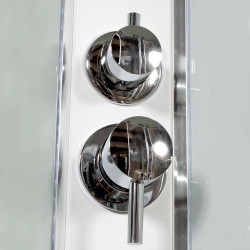 Душевая кабина AvaCan A01LEDKN AVA N 100x100 LED с кнопкой