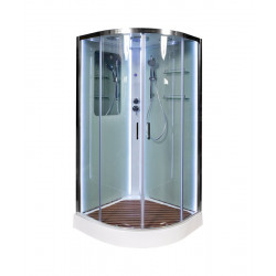 Душевая кабина AvaCan A01LEDKN AVA N 100x100 LED с кнопкой