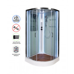 Душевая кабина AvaCan A01LED AVA N 100x100 с LED-подсветкой