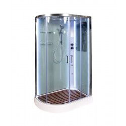 Душевая кабина AvaCan A102RLED+GM AVA N 120x80 с LED-подсветкой и гидромассажем