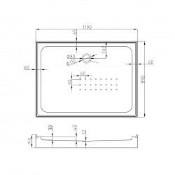 Душевая кабина AvaCan Z120STEAM AVA N 120x90 с паром