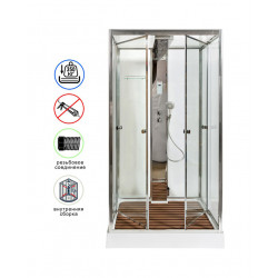 Душевая кабина AvaCan Z122MT пар AVA N 120x90 с паром