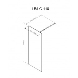 Душевая перегородка AvaCan LB110MT 110x200