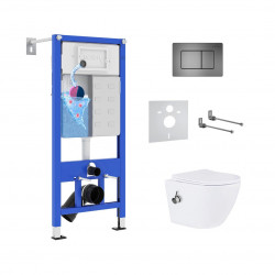 Комплект инсталляции и унитаза 6 в 1 Roxen StounFix Dual Fresh 960516