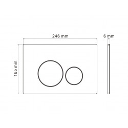 Комплект инсталляции и унитаза 6 в 1 Roxen StounFix Dual Fresh 962282