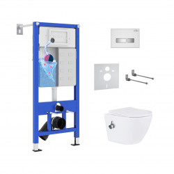 Комплект инсталляции и унитаза 6 в 1 Roxen StounFix Dual Fresh 962866