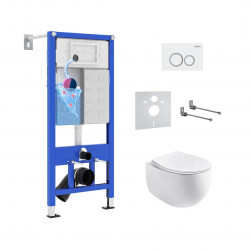 Комплект инсталляции и унитаза 6 в 1 Roxen StounFix Dual Fresh 964008