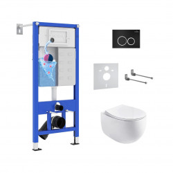 Комплект инсталляции и унитаза 6 в 1 Roxen StounFix Dual Fresh 964010