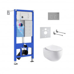 Комплект инсталляции и унитаза 6 в 1 Roxen StounFix Dual Fresh 964123