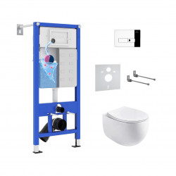 Комплект инсталляции и унитаза 6 в 1 Roxen StounFix Dual Fresh 964205